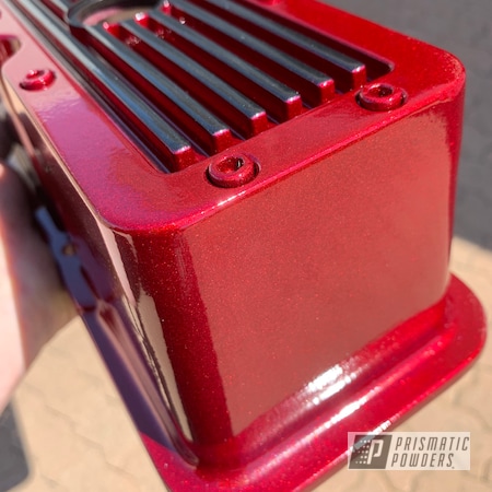 Powder Coating: Valve Covers,Matte Black PSS-4455,Clear Vision PPS-2974,Automotive,Illusion Red PMS-4515