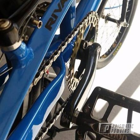 Powder Coating: Bicycles,SPARKS BLUE UMB-1809,Bike Frame,Rival BMX Frame