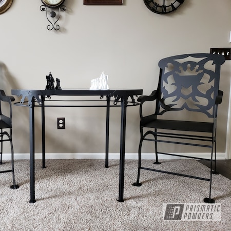 Powder Coating: Custom Furniture,Black Cast PCS-4721,Decorative Furniture,Gloss White PSS-5690,Patio Furniture,GLOSS BLACK USS-2603,Outdoor Furniture,Furniture