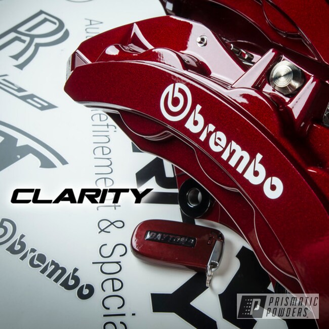 Powder Coated Cherry Red Dodge Challenger Brake Calipers