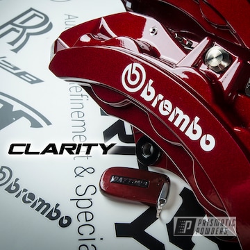 Powder Coated Cherry Red Dodge Challenger Brake Calipers