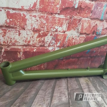 Powder Coated Green Schwinn Bicycle Frame
