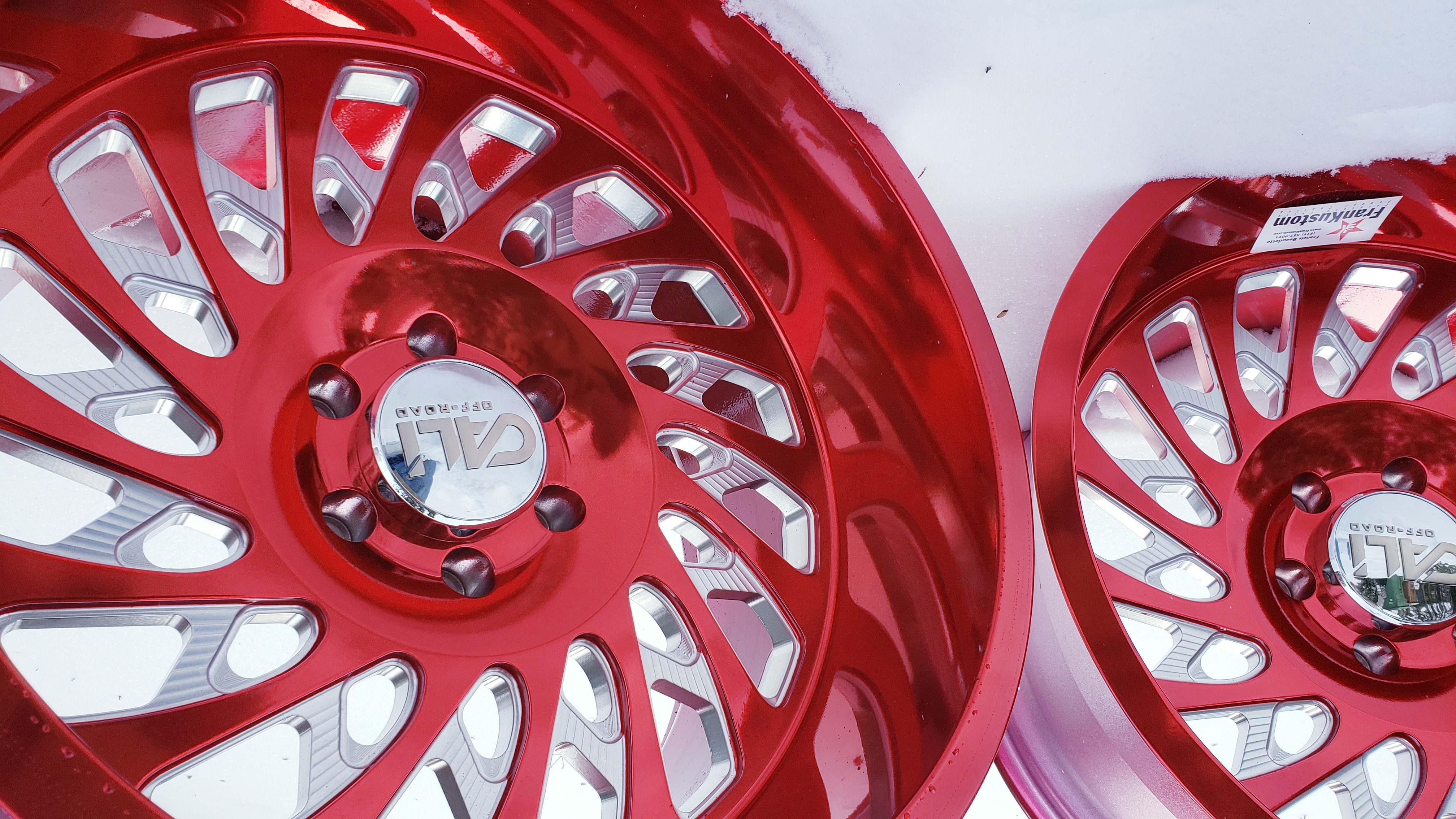 Deep Red Rims 20