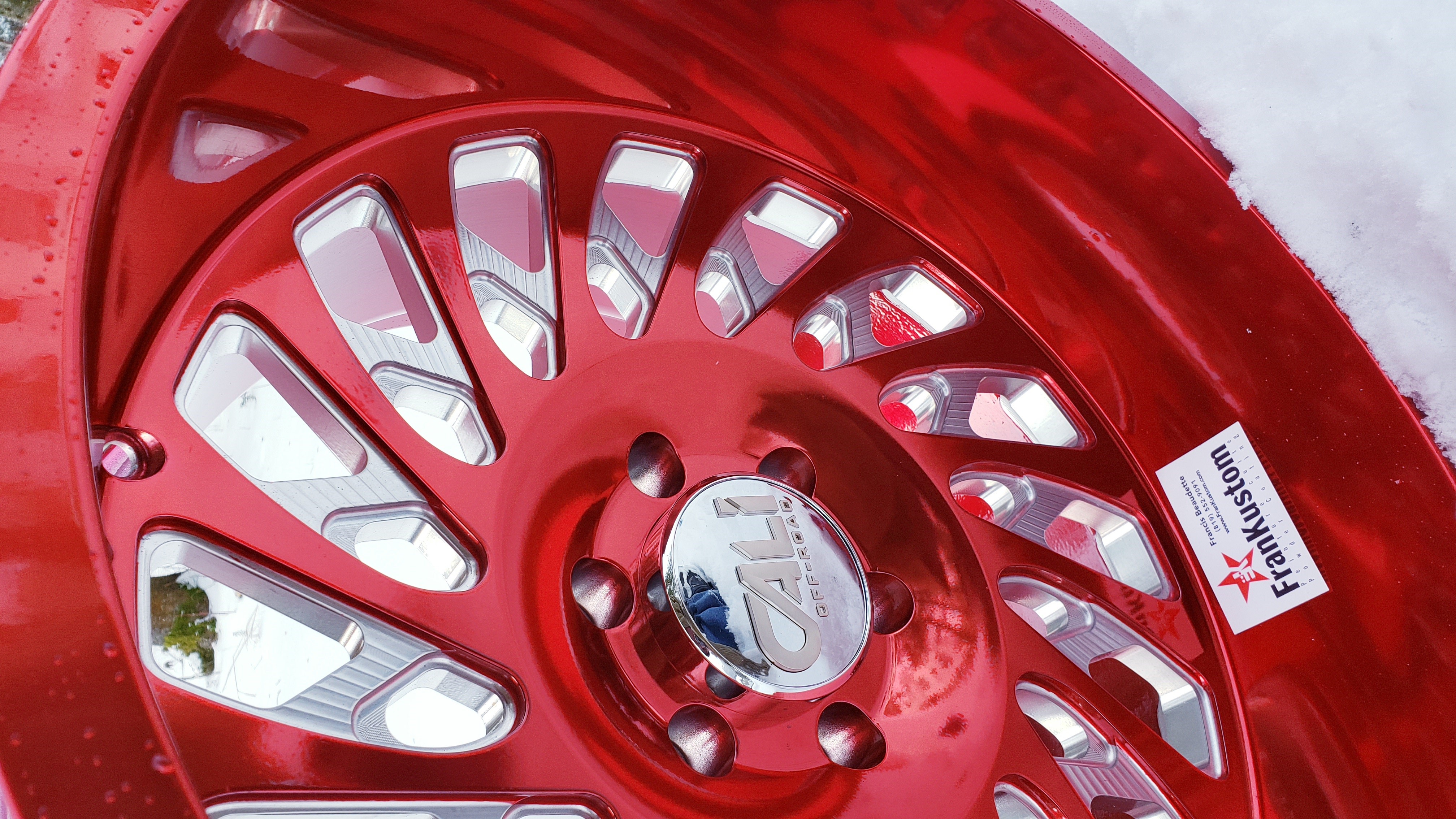 Deep Red Rims 20