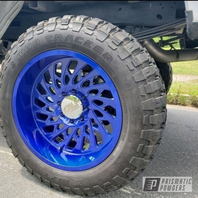 Powder Coated Blue 22 Inch Ford F250 Truck Wheels