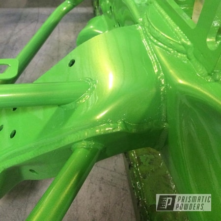 Powder Coating: Automotive,Clear Vision PPS-2974,Lime Juice Green PMB-2304,Lime Juice Green,Race Car Chassis