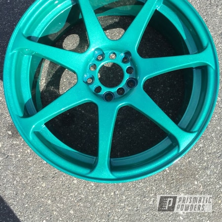 Powder Coating: Illusion Tropical Fusion PMB-6919,Clear Vision PPS-2974,Automotive,Wheels
