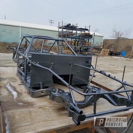 Powder Coating: Race Chassis,chassis,Race Car Chassis,Automotive,Car Frame,Kingsport Grey PMB-5027