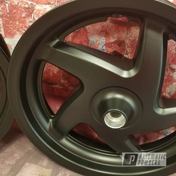 Powder Coated Black Scooter Wheels
