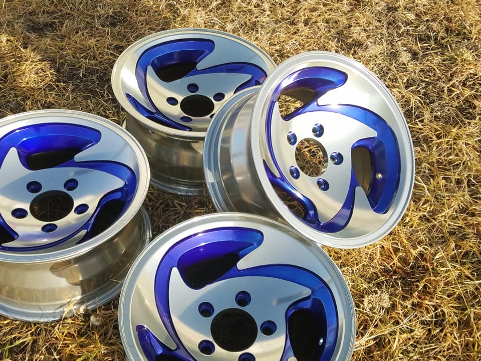 2 Tone Aluminum Rims in Clear Vision, Intense Blue and Super Chrome ...