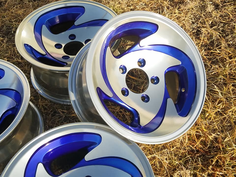 2 Tone Aluminum Rims in Clear Vision, Intense Blue and Super Chrome ...