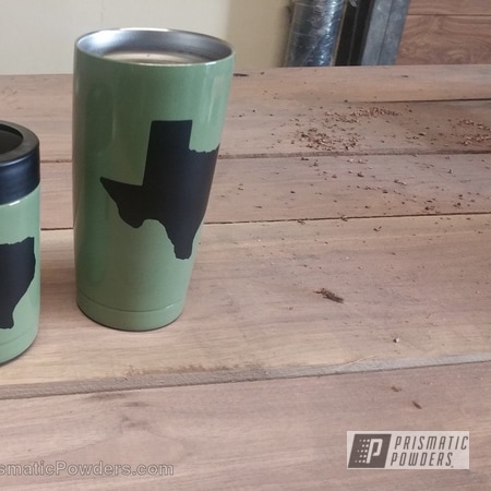 Powder Coating: Ink Black PSS-0106,Tumbler,cup,Miscellaneous,Army Green PSB-4944,mug