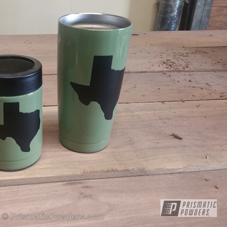 Powder Coating: Ink Black PSS-0106,Tumbler,cup,Miscellaneous,Army Green PSB-4944,mug