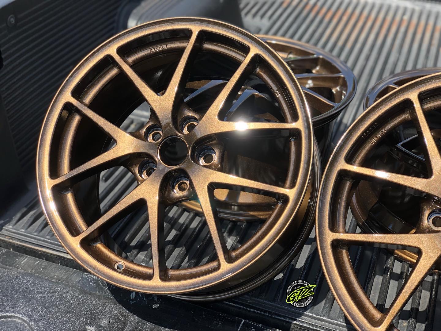 Wheels in Bronze Chrome | Prismatic Powders