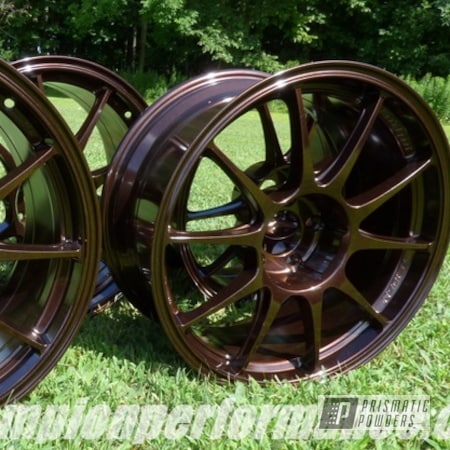 Powder Coating: Alloy Wheels,Lazer Copper PMB-4151,Automotive,Wheels