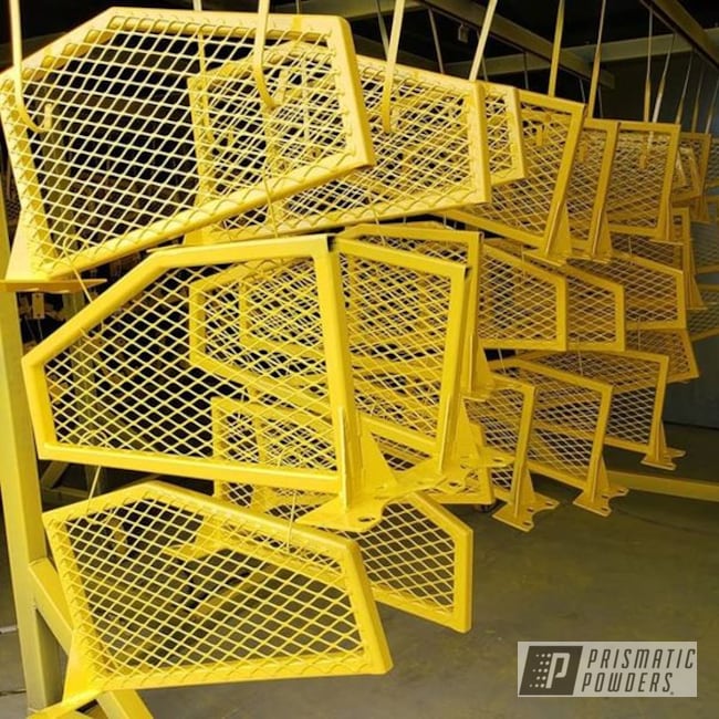 Powder Coated Yellow Industrial Grates