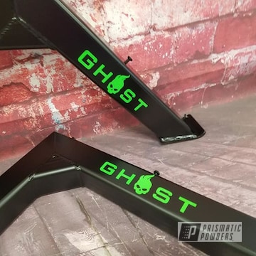 Powder Coated Black And Green Ghost Strong Weight Equipment