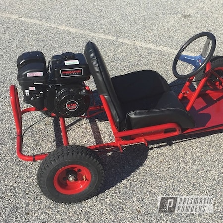 Powder Coating: Go Kart,Clear Vision PPS-2974,Illusion Red PMS-4515