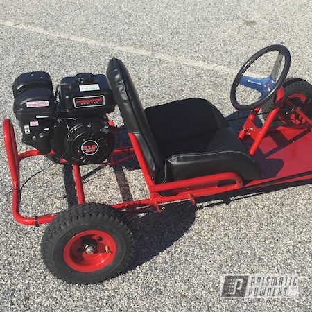 Powder Coating: Go Kart,Clear Vision PPS-2974,Illusion Red PMS-4515