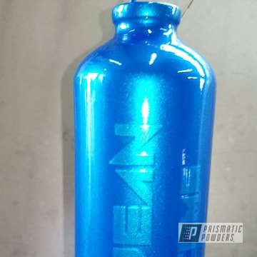 Powder Coated Blue Powder Coated Water Bottle