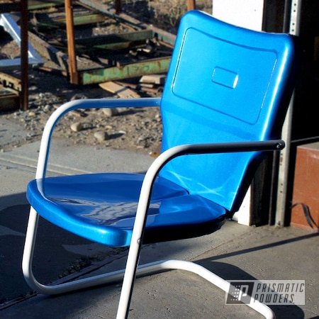 Powder Coating: Maui Blue PPB-5210,Silver Base Coat,Retro Outdoor Furniture,Furniture