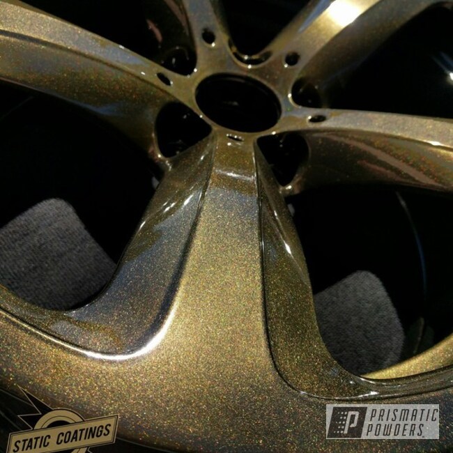 Bmw Wheels Done In Brilliant Gold Over Ink Black