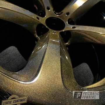 Bmw Wheels Done In Brilliant Gold Over Ink Black