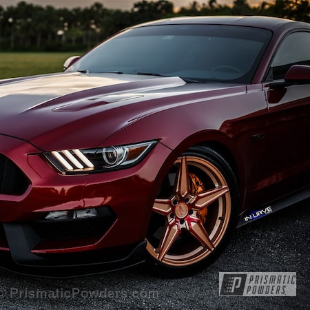 Powder Coating: Incurve Custom Wheels,Ford,Ford Mustang 5,LOLLYPOP RED UPS-1506,Automotive,0,Wheels