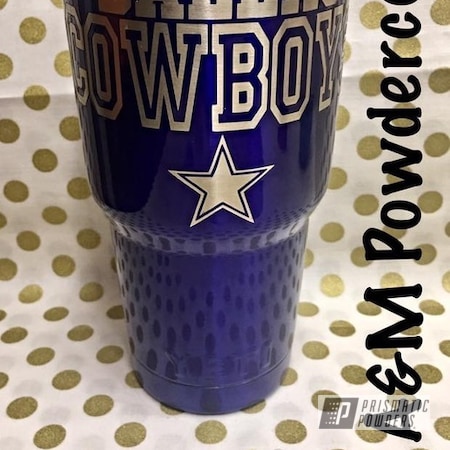 Powder Coating: Tumbler,Dallas Cowboys,Intense Blue PPB-4474,mug,Miscellaneous