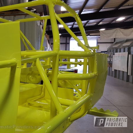 Powder Coating: Clear Vision PPS-2974,Automotive,Car Frame,Stock Car Frame,Neon Yellow PSS-1104