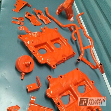 Powder Coating: Subaru,Engine Parts,Engine Components,Clear Vision PPS-2974,Automotive,Flag Orange PSS-5337