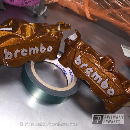 Powder Coating: Illusion Caramel(Discontinued) PMB-6922,Clear Vision PPS-2974,Brembo,Brake Calipers,Motorcycles