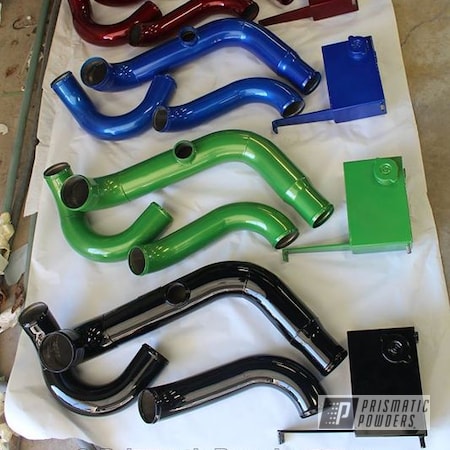 Powder Coating: Automotive,Ink Black PSS-0106,Illusion Blueberry PMB-6908,Engine Components,Illusion Cherry PMB-6905,Intake,Engine Parts,Intake Pipe