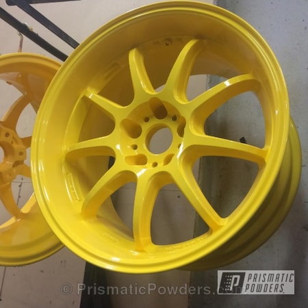 Powder Coating: Wheels,Automotive,Electric Yellow PSS-2834