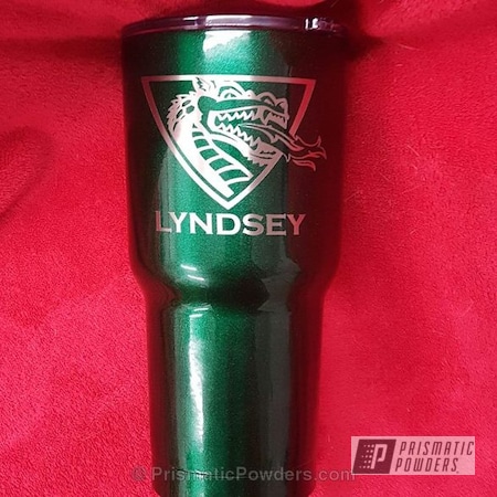 Powder Coating: Tumbler,cup,Miscellaneous,Clear Vision PPS-2974,Illusion Green PMS-4516