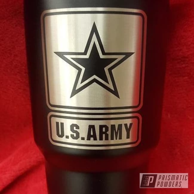 Us Army Themed Cup Coated In A Blackboard Finish