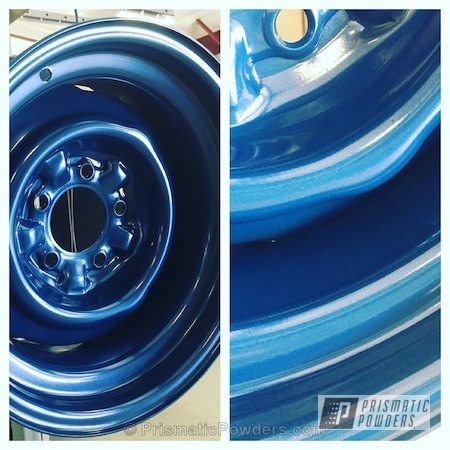 Powder Coating: Corvette Wheels,Reflex Blue PMB-1710,Automotive,Custom Wheels,Corvette