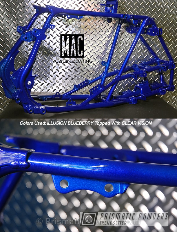 Powder Coating: Frame,Clear Vision PPS-2974,Blue,Illusion Blueberry PMB-6908,ATV,powder coated