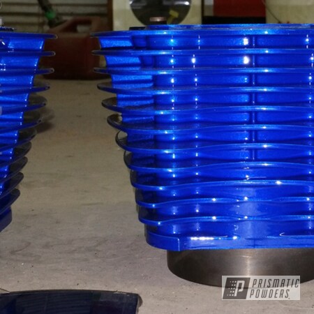 Powder Coating: Clear Vision PPS-2974,cylinder,Illusion Blueberry PMB-6908,Blue,powder coated,Motorcycles