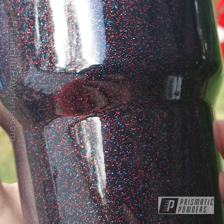 Powder Coating: Clear American Sparkle PPB-5932,Stainless Steel,Tumbler,Miscellaneous,Clear Vision PPS-2974,America,American Sparkle PMB-4425,powder coated