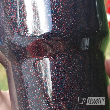 Powder Coating: Clear American Sparkle PPB-5932,Stainless Steel,Tumbler,Miscellaneous,Clear Vision PPS-2974,America,American Sparkle PMB-4425,powder coated