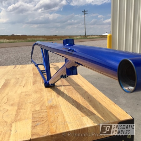 Powder Coating: Frame,Rans,Bicycles,Clear Vision PPS-2974,Blue,Illusion Blueberry PMB-6908,powder coated,Bicycle Frame