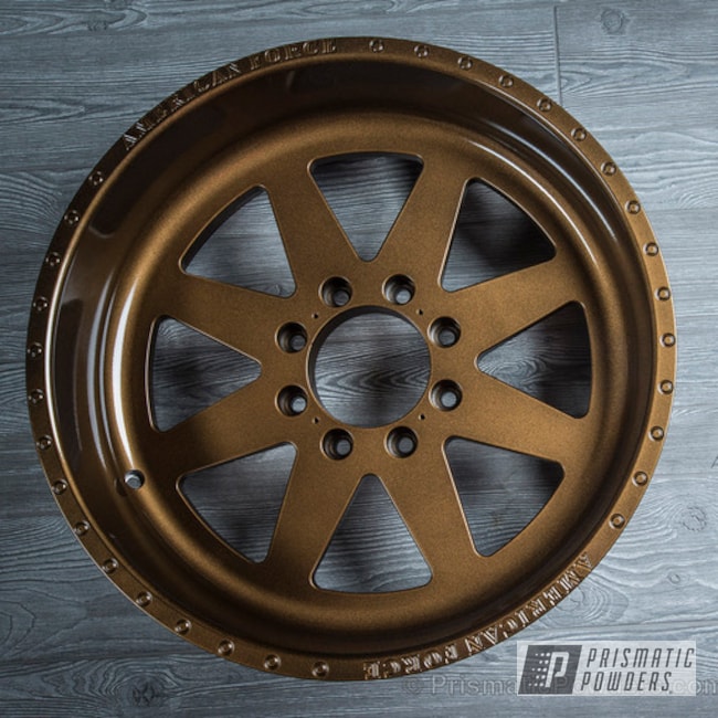 Wheel Finished with Clear Vision and Satin Bronze Chrome