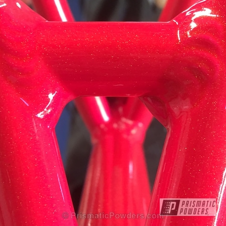 Powder Coating: Frame,Bicycles,Corkey Pink PPS-5875,Pink,Racing,Outrageous BMX,powder coated