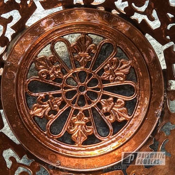 Decorative Copper Pots Coated In A Transparent Copper Powder Coat