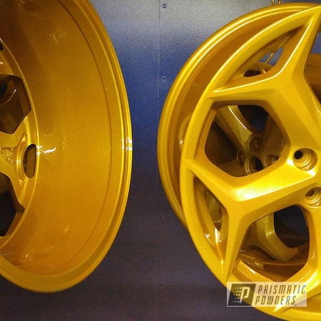 Powder Coating: Clear Vision PPS-2974,Illusion Spanish Fly PMB-6920,Powder Coated Focus ST Wheel,Wheels