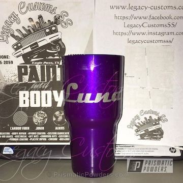 Candy Purple With Silver Metallic Ii And Clear Vision Top Coat