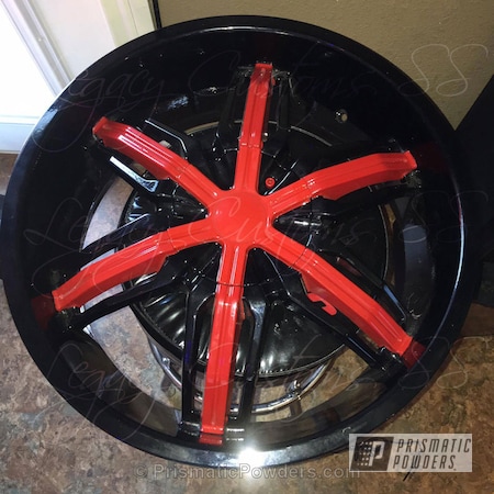 Powder Coating: Really Red PSS-4416,Powder Coated Wheel,Clear Vision PPS-2974,GLOSS BLACK USS-2603,Wheels