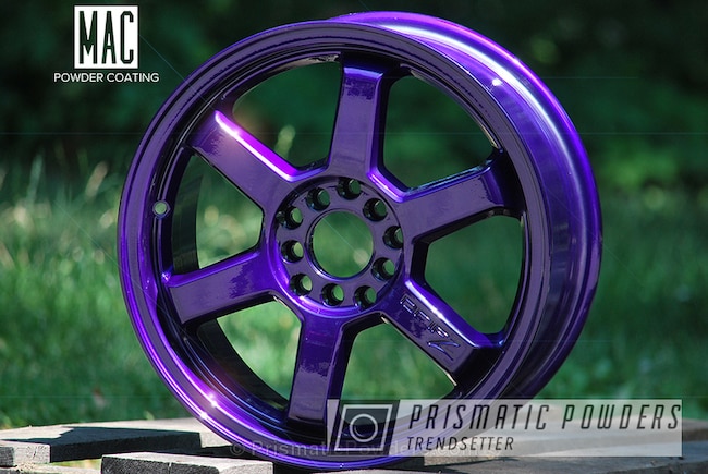 Powder Coating: Powder Coated DriftZ Honda Wheel,Clear Vision PPS-2974,Illusion Purple PSB-4629,Wheels