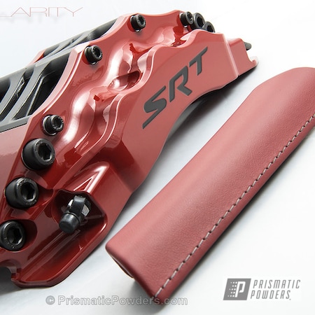 Powder Coating: Automotive,Clear Vision PPS-2974,Montana Red PSB-4887,Powder Coated Viper Billet Calipers